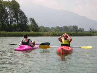 Vacanzenatura in canoa verso Dascio